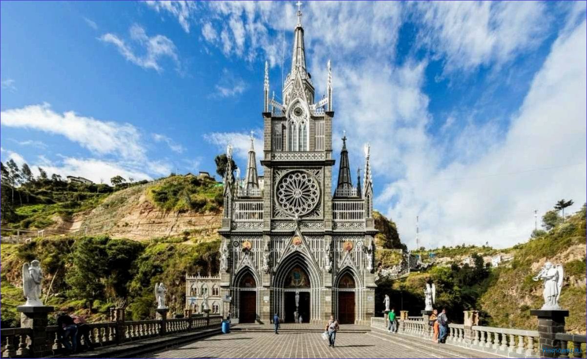 (туризм, santuario, lajas, колумбия) Туризм в Santuario de las Lajas — Колумбия