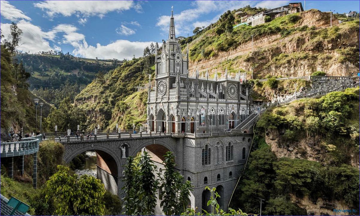 (туризм, santuario, lajas, колумбия) Туризм в Santuario de las Lajas — Колумбия