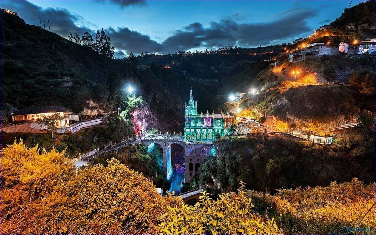 (туризм, santuario, lajas, колумбия) Туризм в Santuario de las Lajas — Колумбия