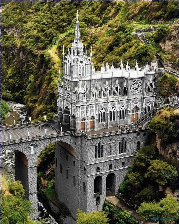 (туризм, santuario, lajas, колумбия) Туризм в Santuario de las Lajas — Колумбия